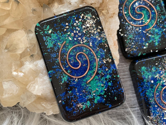 Orgonite® Cell Phone EMF SHIELD with Copper Spiral