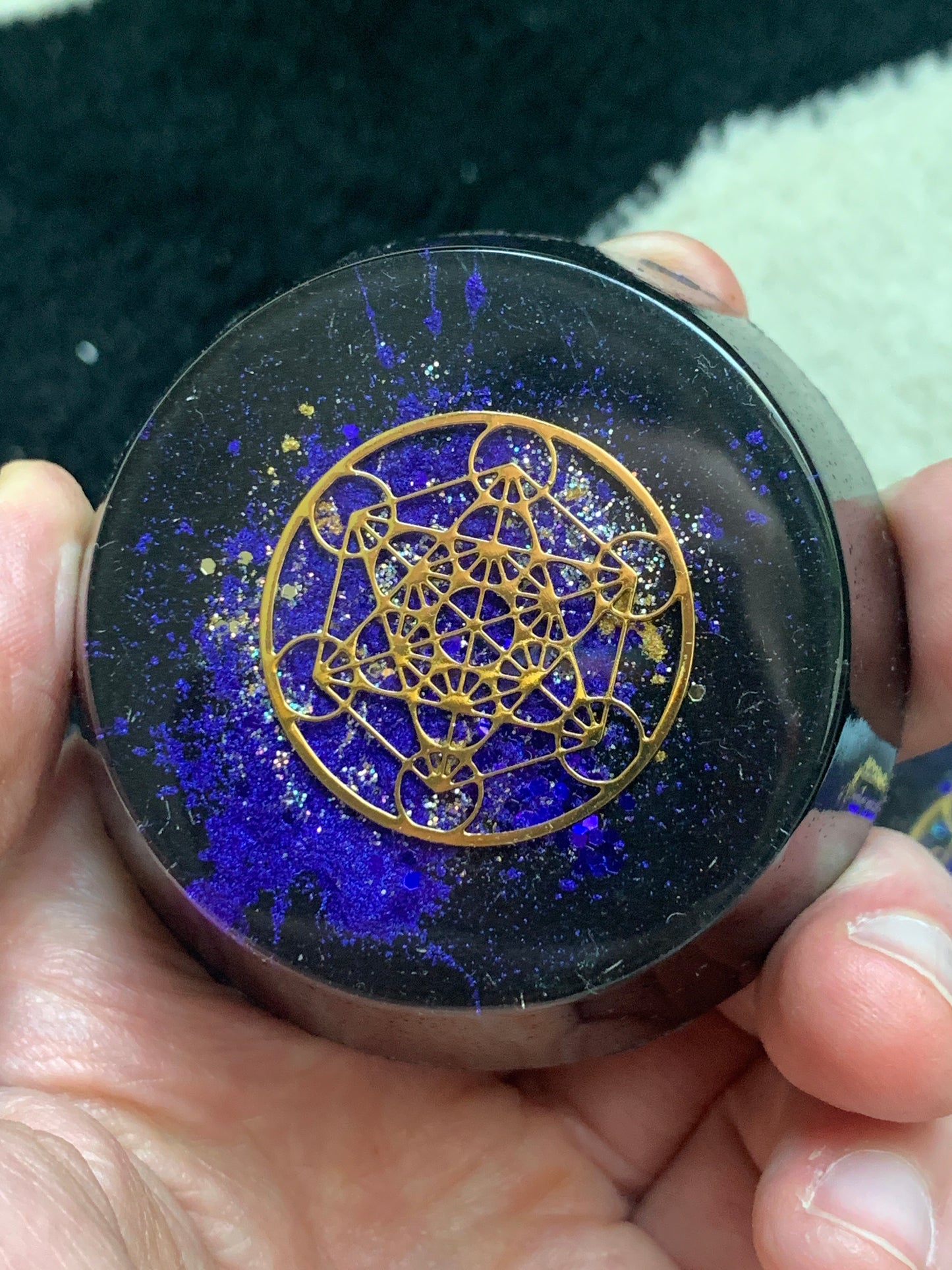 Purple Metatron Orgonite® Tower Buster - EMF 5G Protection