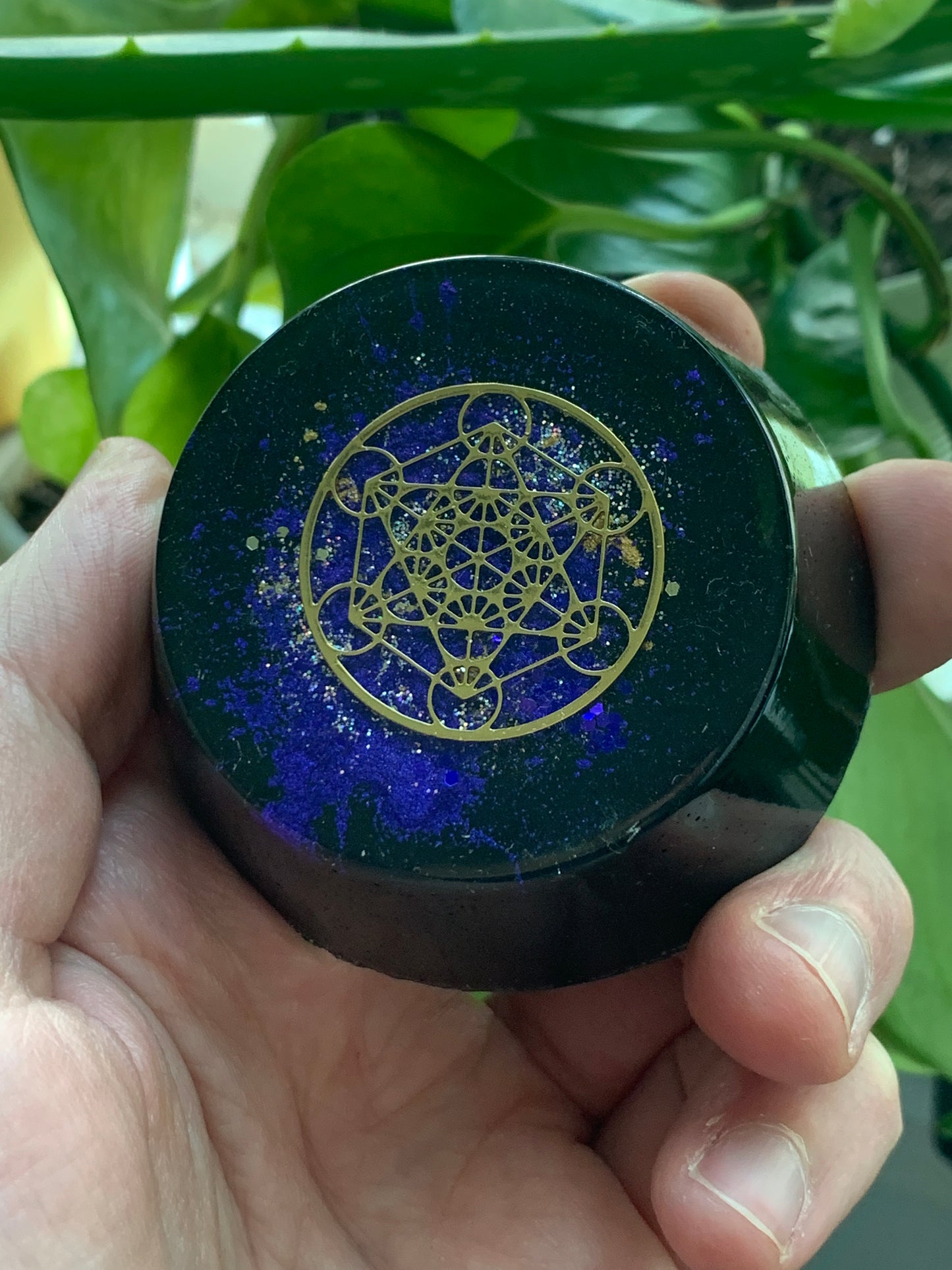 Purple Metatron Orgonite® Tower Buster - EMF 5G Protection