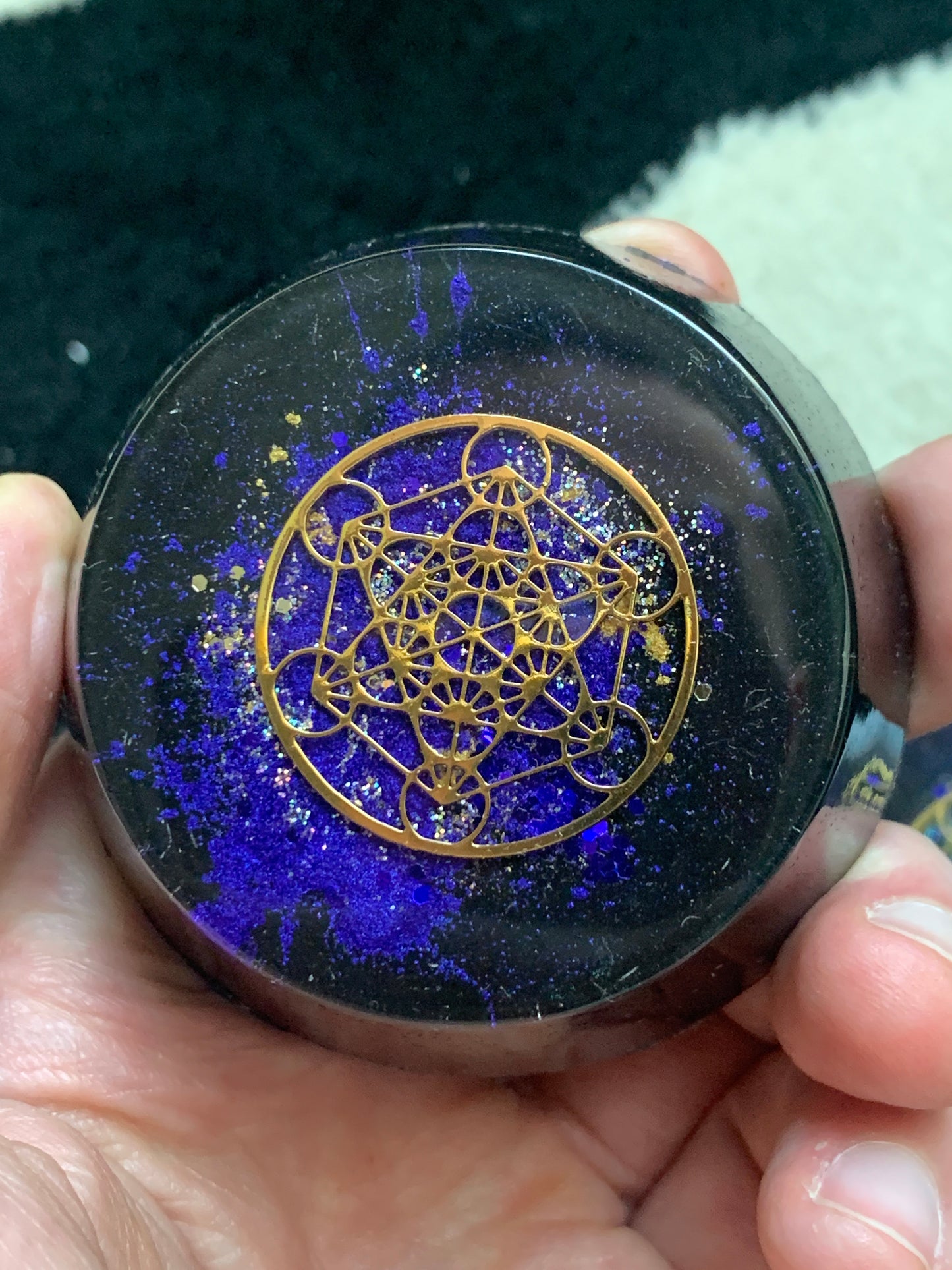 Purple Metatron Orgonite® Tower Buster - EMF 5G Protection