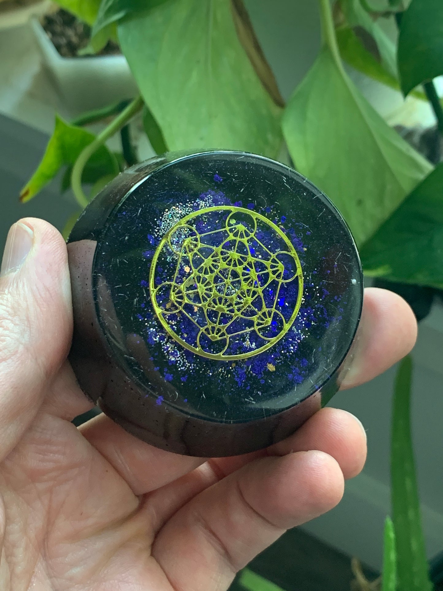 Purple Metatron Orgonite® Tower Buster - EMF 5G Protection