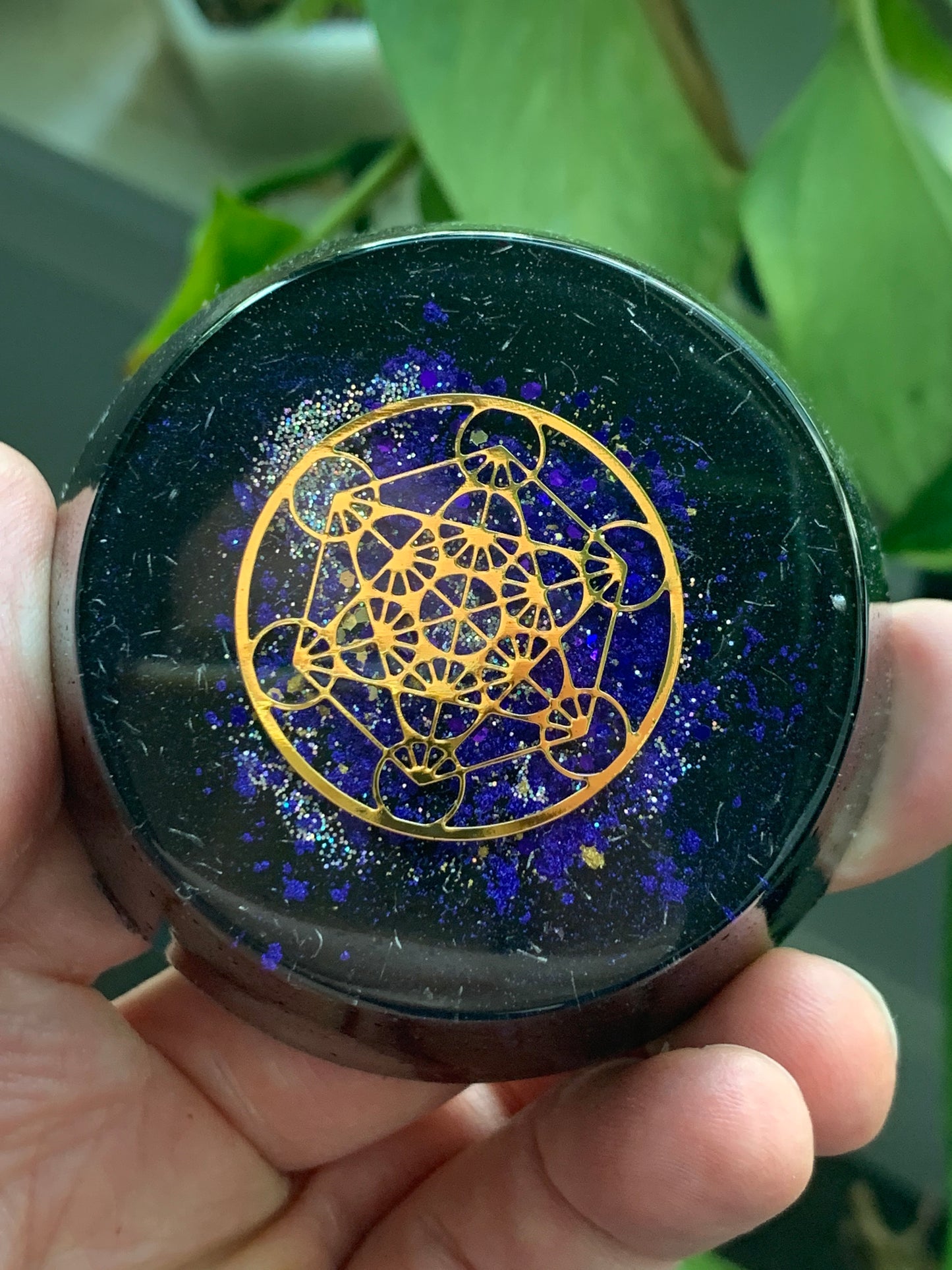 Purple Metatron Orgonite® Tower Buster - EMF 5G Protection